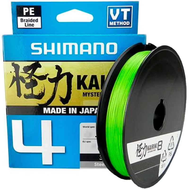 Linha Multifilamento Shimano Kairiki 4 50lb Green (0.31mm - 300m)