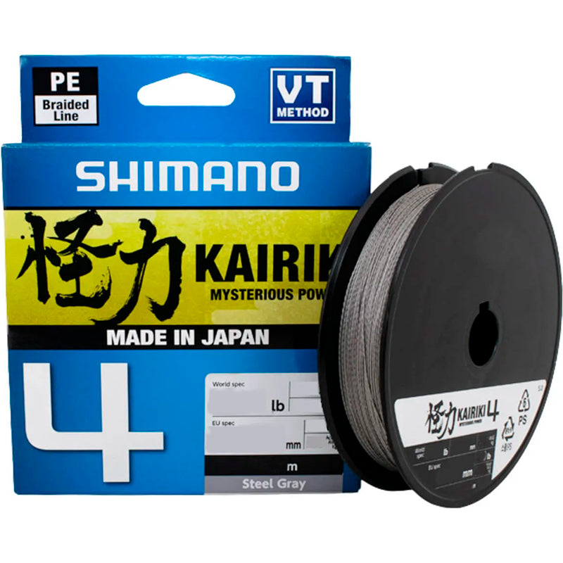 Linha Multifilamento Shimano Kairiki 4 50lb Grey (0.31mm - 150m)
