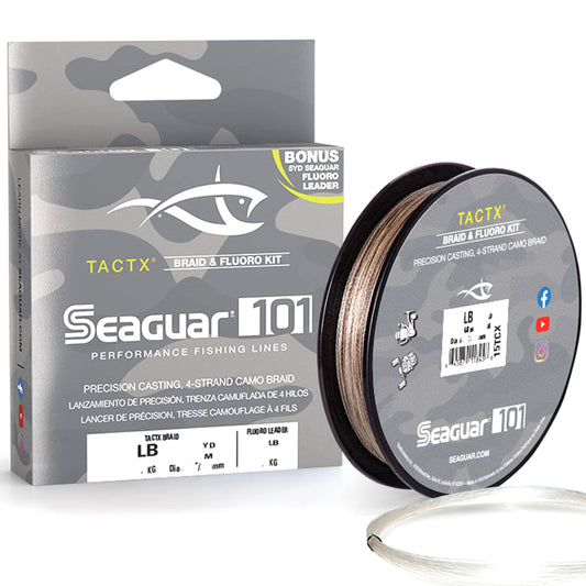 Linha Multifilamento Seaguar 101 TactX 4 80lb Camuflado (0,43mm - 274m)