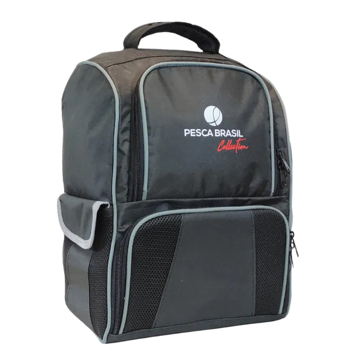 Mochila Pesca Brasil Fishing Bag (com 03 Estojos, 28x39x18cm)