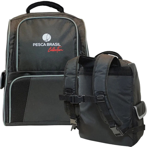 Mochila Pesca Brasil Fishing Bag com 3 Estojos