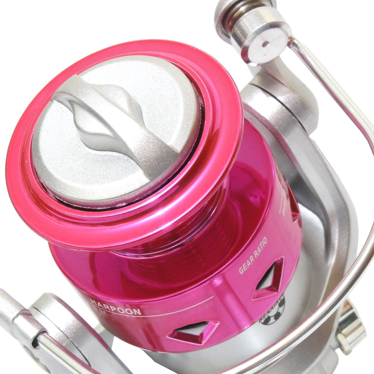 Molinete Deyu Harpoon AC 4000 Rosa (03 Rol. Rec. 5.2:1. Drag 06kg)
